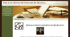 Desktop Screenshot of edwardbatista.com